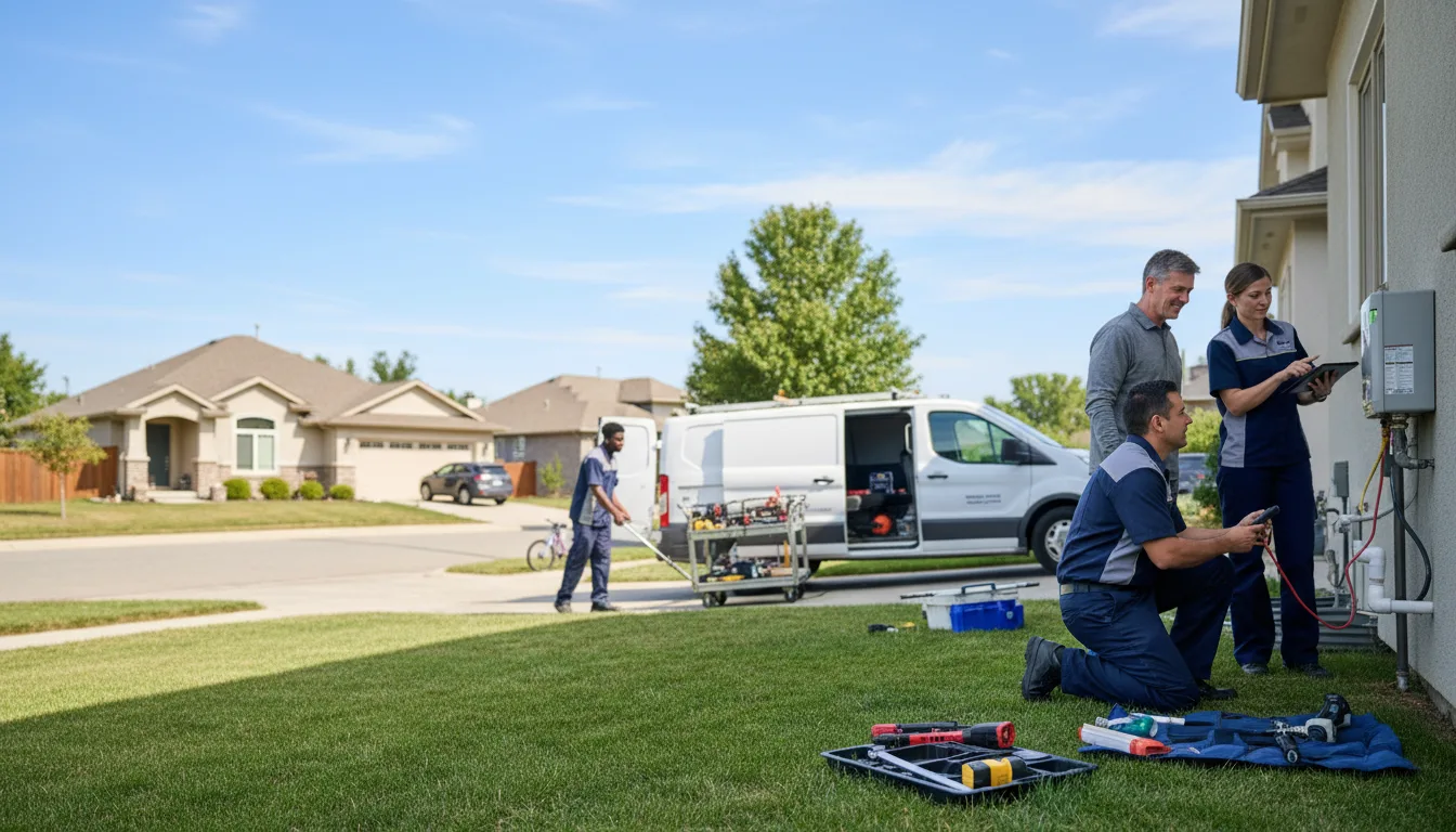 Tankless water heater service in Wall, TX